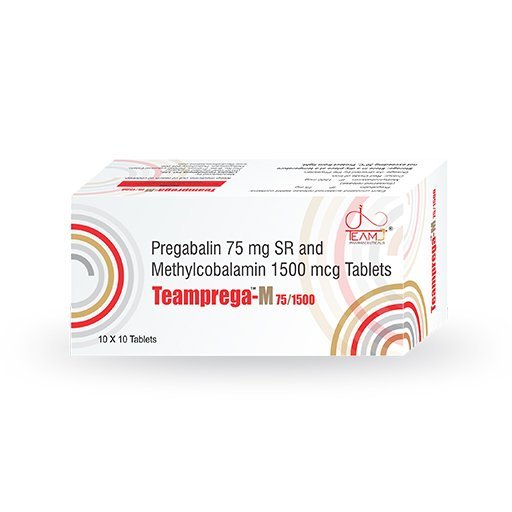 Teamprega M 75/1500 Tablet Uses & Side Effects